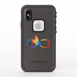 Regenboog Kolibrie met oneindigheidssymbool