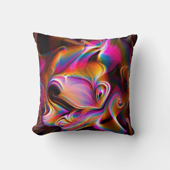 Regenboog Kunst 1 Kussen (Voorkant)