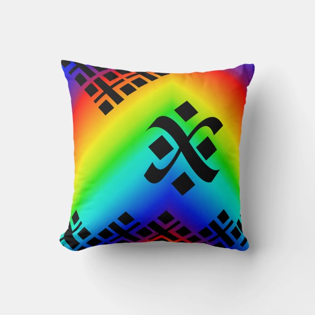 Regenboog Kussen (Voorkant)