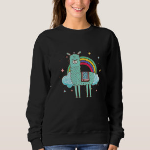 Regenboog Lama Alpaca Jongen Meisje Kinderen 1 Trui