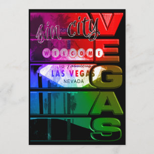 Regenboog Las Vegas Sin City Feest Evenement Uitno Kaart