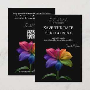 🌈 Regenboog Lelie Save the Date — QR Update
