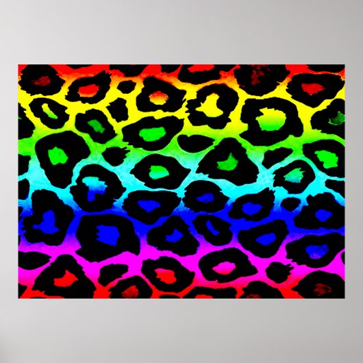 regenboog_leopard_drukveranderd poster (Voorkant)