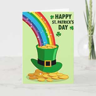 Regenboog Leprechaun Hoed Kaart