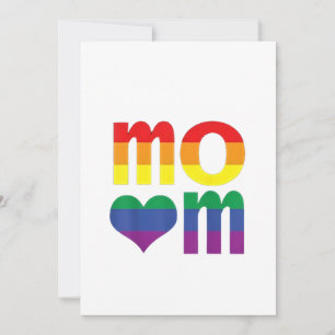 Regenboog LGBT Pride Maand Moederdag LGBT Feestdagenkaart