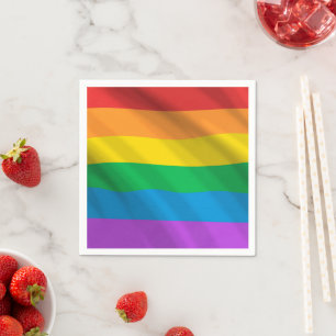 Regenboog LGBT Pride Vlag Servetten – LGBTQ+ Feest