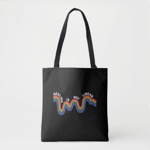Regenboog LGBTQ mentale gezondheidsbewustzijn Draagtas