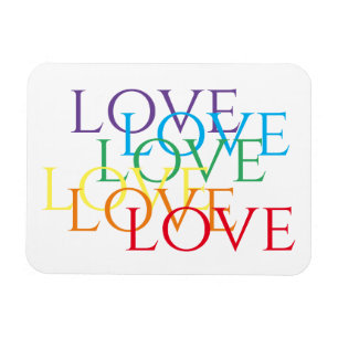 REGENBOOG LIEFDE 3x4 Flexibele Magneet