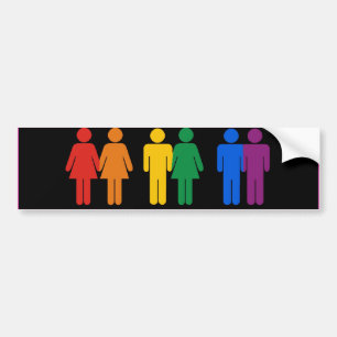 REGENBOOG LIEFDE IS LIEFDE -.png Bumpersticker