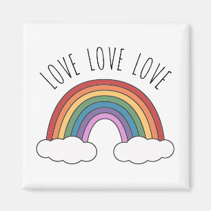 Regenboog Liefde Liefde Liefde Magneet