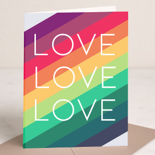 Regenboog   Liefde Liefde Liefde Modern Stijl LGBT Kaart