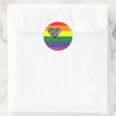 regenboog Liefde Sticker (Tas)