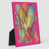Regenboog Liefdes Hartjes Kunstprint Plaques Fotoplaat (Zijkant)