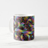 Regenboog lint abstract LGBT PRIDE Koffiemok (Voorkant links)