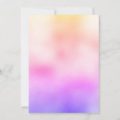 Regenboog Luier Raffle Tickets Kaart (Achterkant)