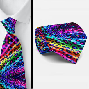 Regenboog Luipaardprint Halsdas Stropdas