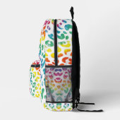 Regenboog luipaardvlekken bedrukte rugzak (Rechts)