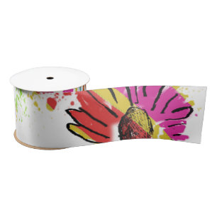 Regenboog Madeliefje Streep Design Lint