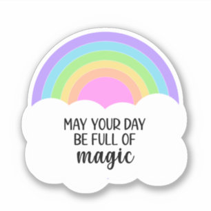 Regenboog Magische Dag Sticker