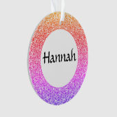 Regenboog Mandala  Acryl Ornament (voorkant)
