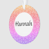 Regenboog Mandala  Acryl Ornament (voorkant)