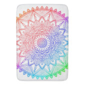 Regenboog Mandala Badmat (Voorkant Verticaal)