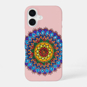 Regenboog Mandala Iphone16 Hoesje iPhone 16 Hoesje