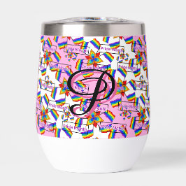 Regenboog Mandala Pride Monogram - Levendig Geomet
