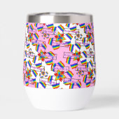 Regenboog Mandala Pride Monogram - Levendig Geomet (Achterkant)