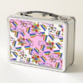 Regenboog Mandala Pride Monogram - Levendig Geomet (Achterkant)