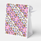 Regenboog Mandala Pride Monogram - Levendig Geomet Bedankdoosjes (Achterkant)