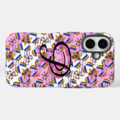 Regenboog Mandala Pride Monogram - Levendig Geomet Case-Mate iPhone Case (Achterkant (horizontaal))