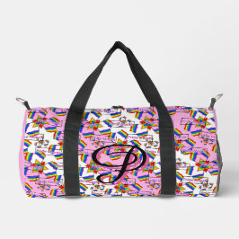 Regenboog Mandala Pride Monogram - Levendig Geomet Plunjezak