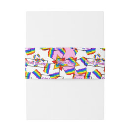 Regenboog Mandala Pride Monogram - Levendig Geomet Uitnodigingen Wikkel