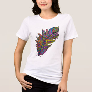 Regenboog Mandala Veer Boho T-shirt