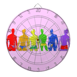 Regenboog Mannen Dart Bord Dartbord