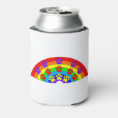 Regenboog met dogverf blikjeskoeler (Blikje Achterkant)
