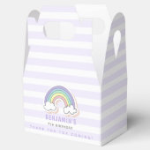 Regenboog met luchtleder, gestripte kinderen, zate bedankdoosjes (Geopend)