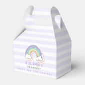 Regenboog met luchtleder, gestripte kinderen, zate bedankdoosjes (Voorkant Zijde)