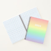  regenboog met parelkleurstoffen notitieboek (Binnen)