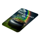 Regenboog met pot van gouden flexibele magneet (Linkerzijde)