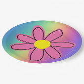 Regenboog met roze Bord voor aanvulpapier (Gekanteld)