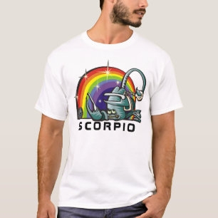 Regenboog met Scorpio Scorpion uit de jaren tachti T-shirt