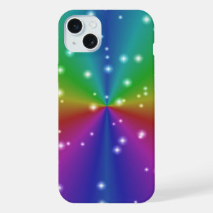 Regenboog met sterren iPhone 15 plus case