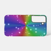 Regenboog met sterren samsung galaxy hoesje (Achterkant horizontaal)