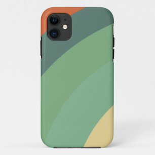 Regenboog Minimalistische Strepen Handgemaakt iPhone 11 Hoesje