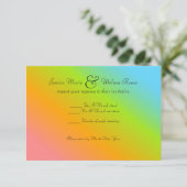 Regenboog Mix - RSVP Kaartje (Staand voorkant)