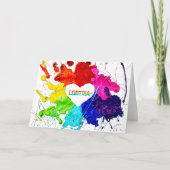 Regenboog Moderne Streep LGBT Kaart (Voorkant)