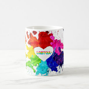 Regenboog Moderne Streep LGBT Koffiemok
