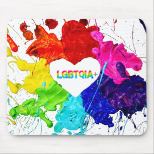 Regenboog Moderne Streep LGBT Muismat